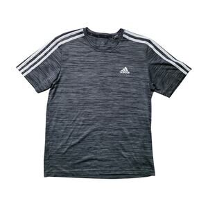 Adidas Designed 2 Move 3-Stripes Men’s S Gray AEROREADY Primegreen Tee